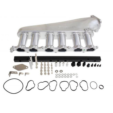 Intake Manifold Toyota Lexus 2JZ-GTE with Throttle Body and Fuel Rail Silver