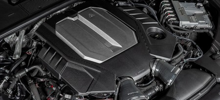 Osłona silnika Audi C8 RS6 RS7 Carbon połysk Eventuri 
