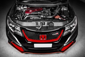 Engine cover Honda FK8 FK2 Black-Red Eventuri  