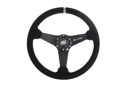 Sport steering wheel SLIDE 350mm offset:20mm Suede Silver