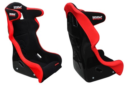 Fotel Sportowy Bimarco Phantom Welur Red-Black FIA