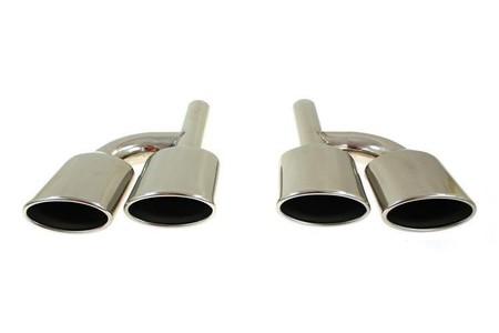 Exhaust Pipe End 126x74mm input 51mm Mercedes C63 AMG