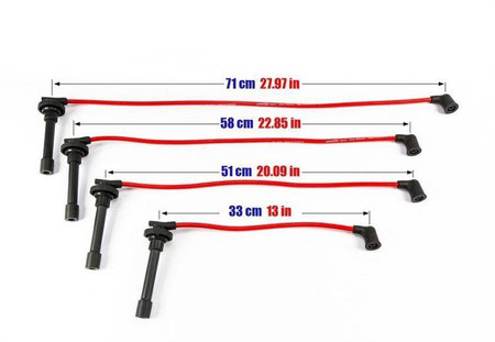 Ignition Leads Honda Civic Integra Aerodeck 98-01 Red