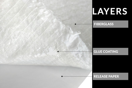 Silicate Mat 5mm 500x1000mm 1100°C Self-Adhesive