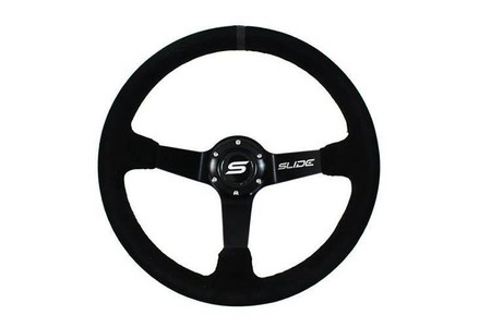 Sport steering wheel SLIDE 350mm offset:90mm Suede Black