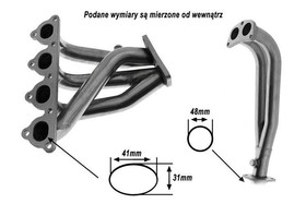 Kolektor wydechowy Honda Civic D16 D15 88-00 4-2-1