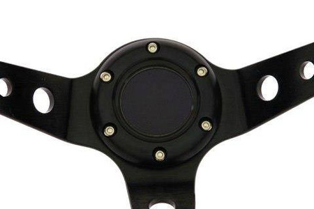 Kierownica sportowa PRO 350 mm czarna zamszowa – offset 80 mm