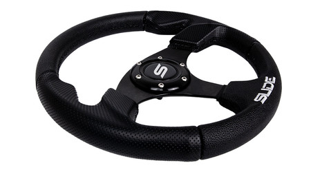 SLIDE steering wheel 320 mm leather black - 20 mm offset