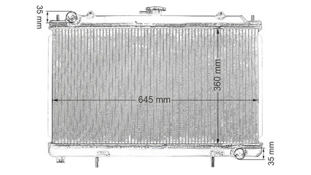 Performance Radiator Nissan 200SX S14 40mm