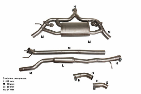 Mercedes Benz CLA 180/200/220/250/260 2.0T (2014+) Active Exhaust System Cat-Back