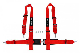 Racing seat belts SLIDE 4p 2" red 
