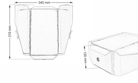 Intercooler wodny 115x255x150 3" 2x90st