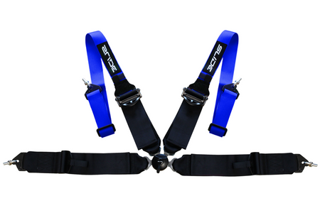 Racing seat belts SLIDE Quick 4p 3" Blue - Black