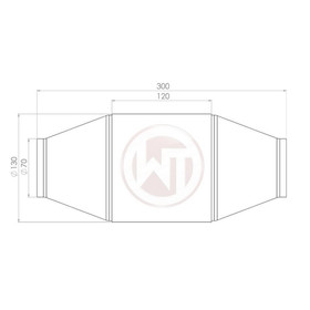 Catalytic Converter 200 CPSI EURO 6 130x300mm Wagner Tuning