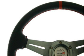 PRO sport steering wheel 350 mm red carbon – 20 mm offset