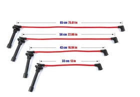 Przewody zapłonowe Honda Civic Prelude Rover 618 93-00 Czerwone