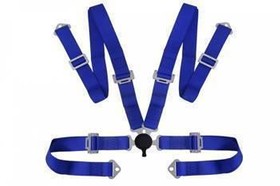 4-Point Racing Seat Belts 2" Blue – with Quick Release Mechanism