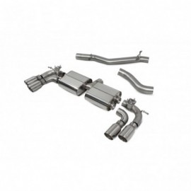 CatBack Volkswagen Golf R MK8 Non-resonated with Electronic Valves