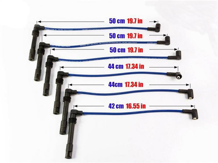 Ignition Leads Audi A6 A8 Skoda SuperB 2.4-2.8L V6 94-04 Red