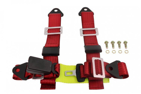Racing harness 4-point 2" red – E4 homologation