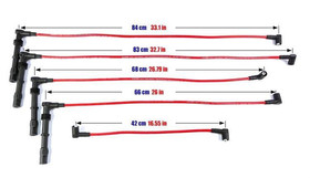 Ignition Leads Seat Ibiza Toledo Volkswagen Golf Jetta Vento 85-02 Red