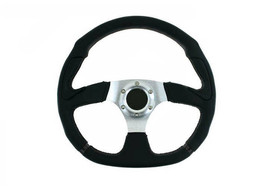 Kierownica sportowa PRO 350 mm czarna skórzana – offset 0 mm