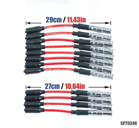 Przewody zapłonowe Mercedes C E G ML S 240 280 320 97-09 Czerwone