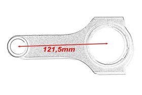 Forged Connecting Rods Nissan RB25 RB26DETT 121.5mm H-Beam 21.8mm AISI 4340 – Skyline R32, R33, R34