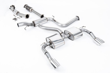 Turbo-back including Hi-Flow Sports Cat Ford Focus MK2 RS 2.5T 305PS 2009 - 2010 ( Quieter ) Milltek Sport