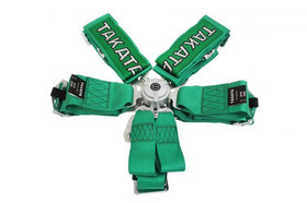 Racing harness 6-point 3" green – Takata Replica, harness