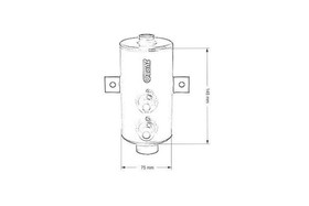 Oil Catch Tank 0.75L Czarny
