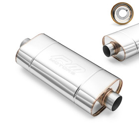 Sport Performance Exhaust Muffler EM001 Elliptical – Without Embossing, Universal, Stainless Steel T304