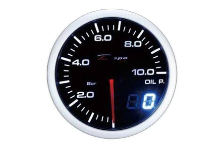 Zegar 60mm Ciśnienie Oleju Depo Dual