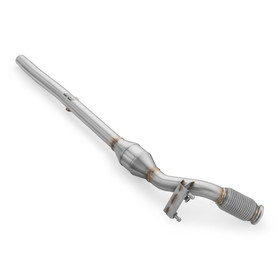 Downpipe z tłumikiem + DPF OFF Volkswagen Golf VIII 2.0 TDI GTD usunięcie DPF z sekcją środkową