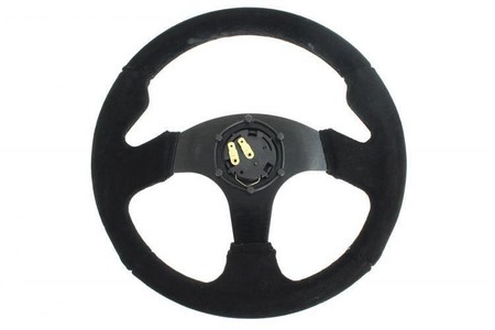 SLIDE steering wheel 320 mm suede black - 20 mm offset