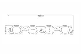 Flansza kolektora wydechowego Chevrolet LT 1