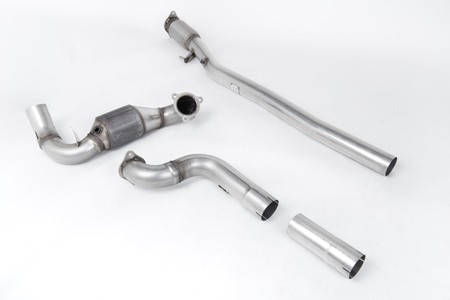 Large Bore Downpipe and Hi-Flow Sports Cat Mercedes A-Class A35 AMG 2.0 Turbo ( W177 Hatch Only OPF/GPF Models ) 2019 - 2025 Milltek Sport