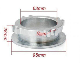 Flansza Downpipe T03 4 śruby na 2.5" V-Band