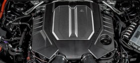 Osłona silnika Audi C8 RS6 RS7 Carbon połysk Eventuri 