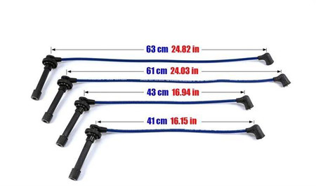 Ignition Leads Nissan 100NX Almera Primera 1.4 1.6L 90-00 Red
