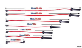 Ignition Leads Jaguar XJ6 XJS Coupe 3.2 3.6 4.0L 83-97 Red