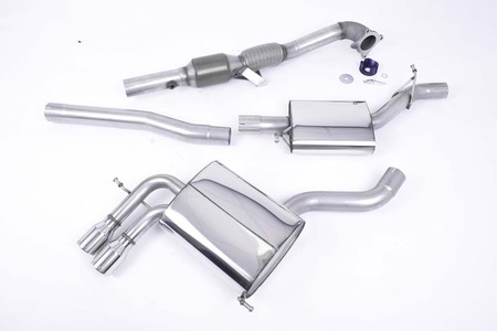 Turbo-back including Hi-Flow Sports Cat Audi A3 2.0T FSI Quattro 5 door SportBack 2004 - 2012 ( Quieter ) Milltek Sport