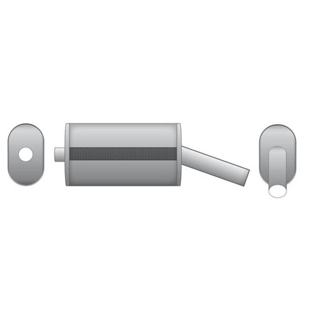 Uniwersalny tłumik eliptyczny E204G 50 bez przetłoczenia