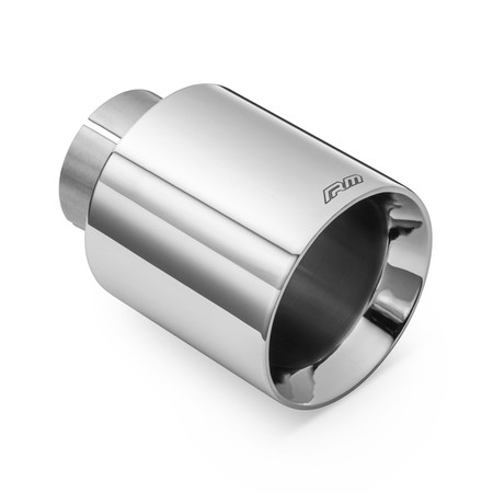 RM Motors polished stainless steel straight tip KPCP/DS 76DS