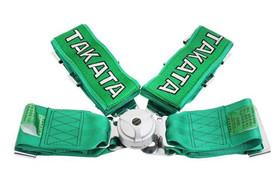Racing harness 4-point 3" green – Takata Replica