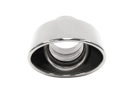 Końcówka tłumika 120×75 mm, wejście 63 mm – polerowana