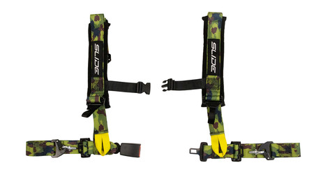 Racing seat belts SLIDE V2 camo 4p 2" E4 