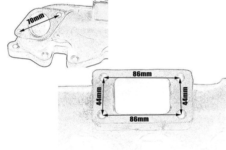 Kolektor wydechowy Audi 2.2t 20vt żeliwny