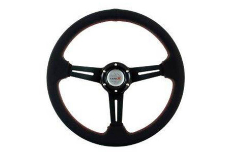 PRO sport steering wheel 350 mm black leather – 40 mm offset