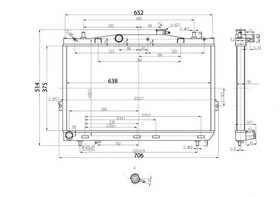 Performance Radiator Hyundai Tiburon 2001
